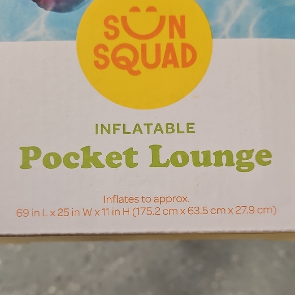 Pink Inflatable Pocket Lounge - Picture 4 of 6